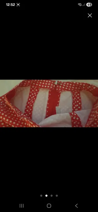 Falda Flamenca Mujer Talla M Lunares Rojos