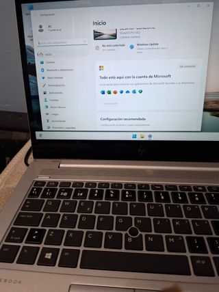 Portátil HP Plata Muy Buen Estado