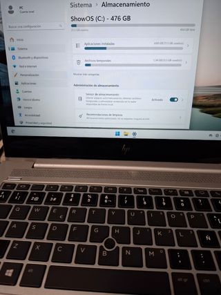 Portátil HP Plata Muy Buen Estado