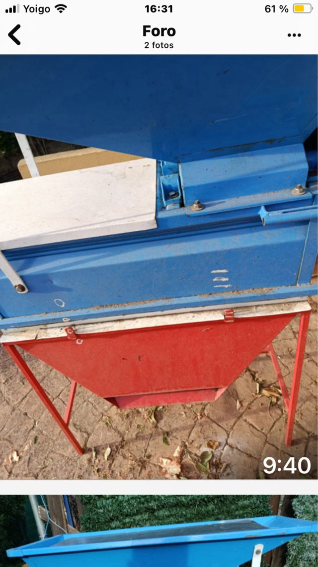 Estrujadora/despalilladora manual