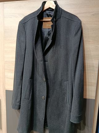 Zara Man Cazadora Elegante Negra/Gris
