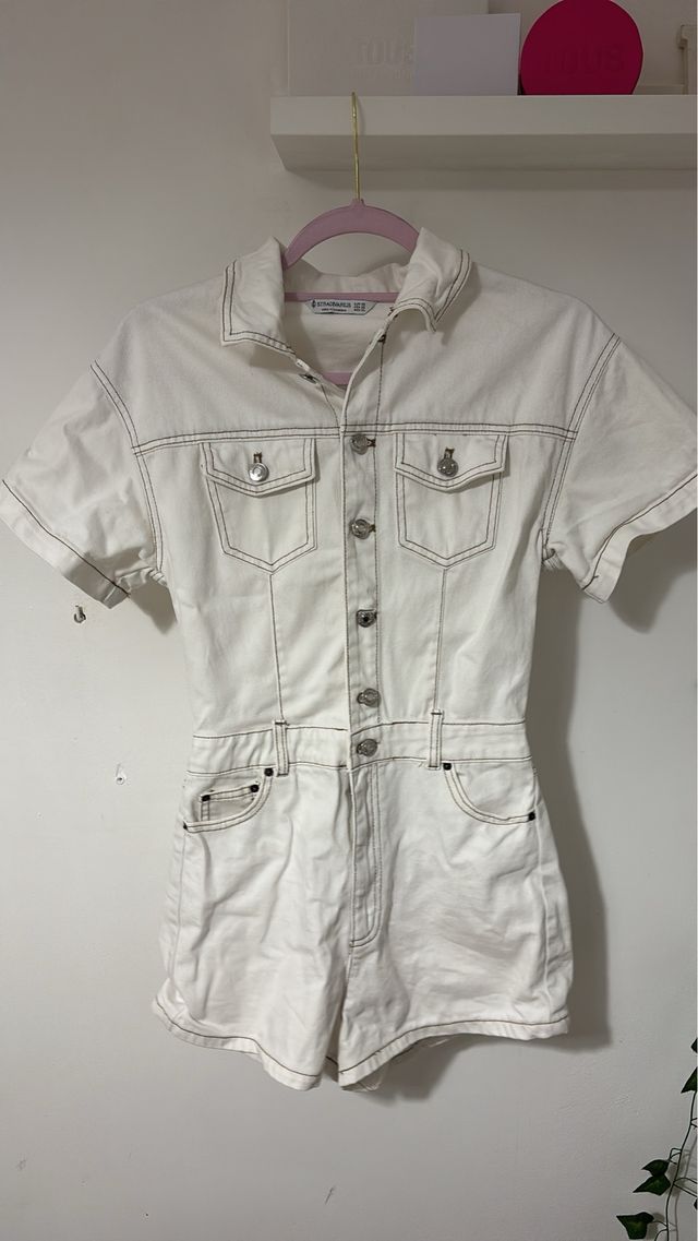 Mono blanco Stradivarius Talla M