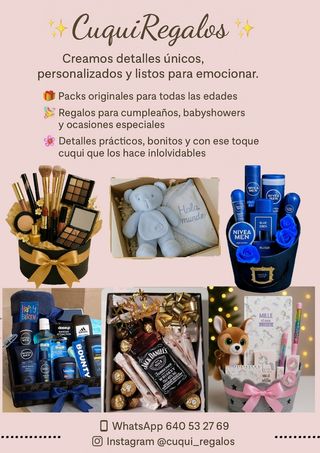 Regalos personalizados.
