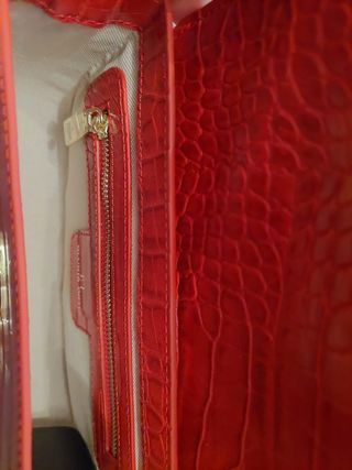Bolso Gloria Ortiz rojo cocodrilo