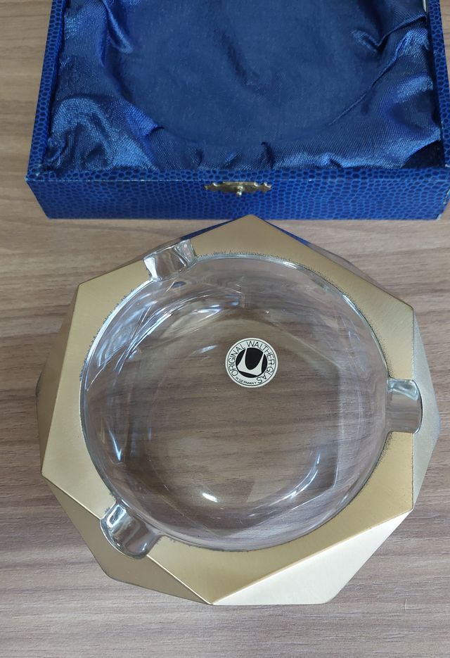 Posacenere WaltherGlass placcato argento