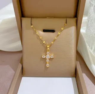 Colgante Cruz con Circonitas