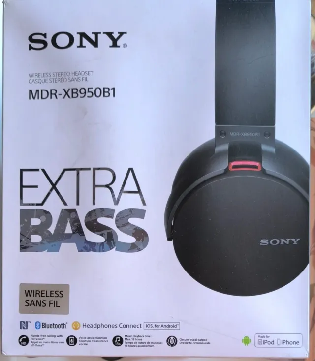 Cuffie BT wireless Sony MDR-XB950B1