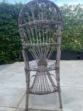 4 sedie vintage in rattan