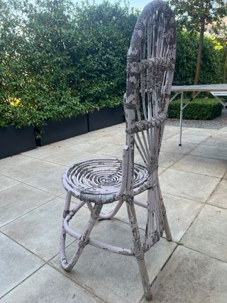 4 sedie vintage in rattan