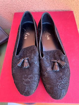 Hogan Pantofole Donna Pizzo Nero Tg 37