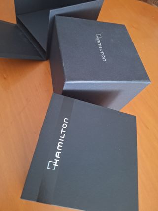 Caja Reloj Hamilton Negra