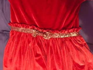 Vestido fiesta terciopelo rojo