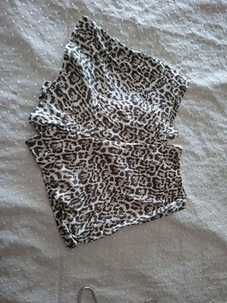 Falda pantalón Stradivarius animal print