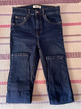 Pantalón vaquero Pull&Bear azul oscuro