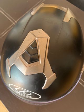 Casco Moto Jet Kum Negro con Visera clara y oscura