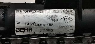 8200008765A Radiador Agua para RENAULT LAGUNA II (BG0) Authentique 2003 100177