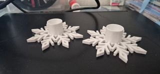 Portacandele Fiocco di Neve