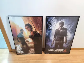 2 Posters Videojuegos Enmarcados