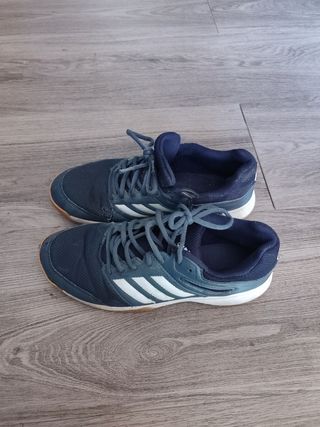 Deportivas Adidas Talla 40 Azul y Blanco