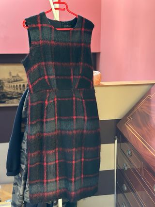 Vestido Roberto Verino Negro y Rojo