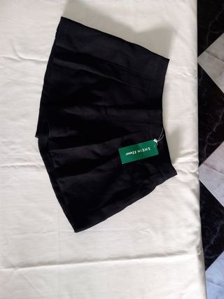 Falda pantalón niña SHEIN EZwear negra