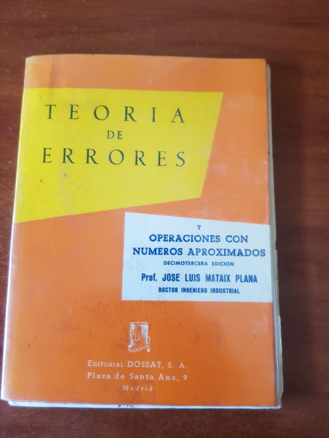 Teoría de Errores y Operaciones con Números
