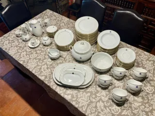 Vajilla inglesa y juego café Royal Kent Porcelana