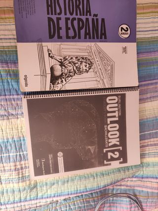 Libros de 2 bachillerato 
Inglés e Historia de Esp