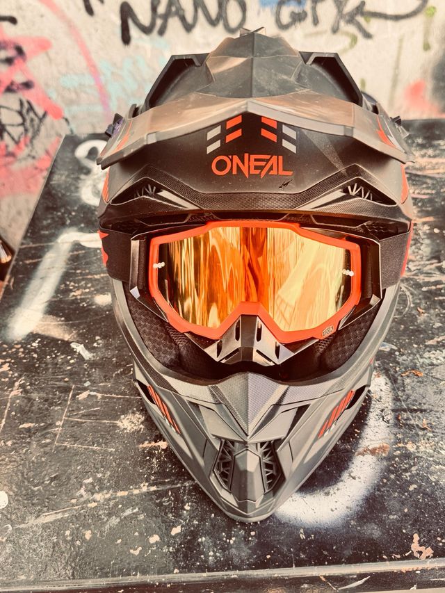 Casco O'Neal Motocross rojo/Negro