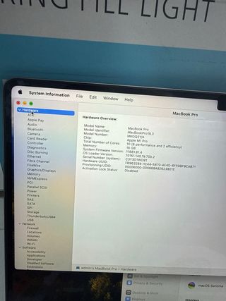 MacBook Pro 14 M1 Pro 16GB 1TB 2021