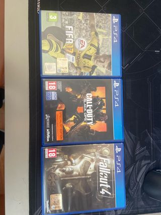 Giochi PS4: FIFA 17, Fallout 4, Black Ops 4