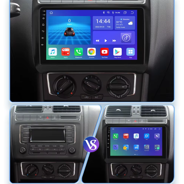 Radio Pantalla CARPLAY GPS para VW Polo 5