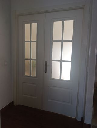 Puerta doble de salón con cristal