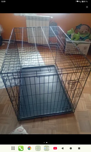 Jaula para mascotas negra