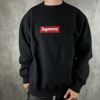 Supreme Box Logo Crewneck FW22 Negro