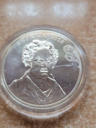 Moneda 10€ Plata Goya La Maja Vestida 2010