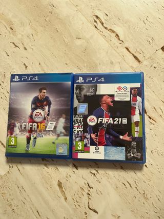 PS4 FIFA 16 y FIFA 21