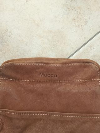 Borsa tracolla pelle Mocca cuoio
