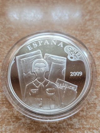 Moneda 10€ Plata Dalí Retrato de Gala 2009
