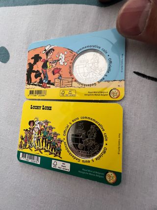 5€ Coincard Lucky Luke Oficial Bélgica 2024