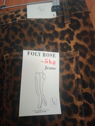 Falda larga JOLYROSE animal print
