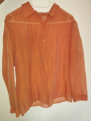 Blusa naranja mujer