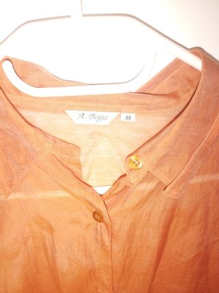 Blusa naranja mujer
