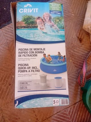 Piscina CRIVIT 2000L con bomba filtrante