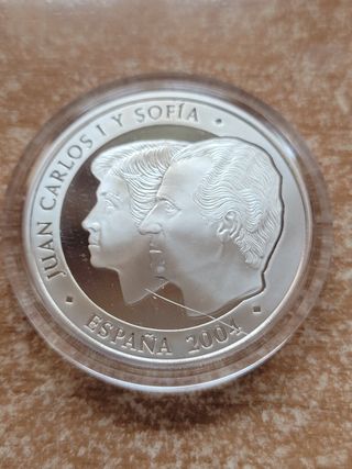 Moneda 10€ Plata Boda Felipe y Letizia 2004