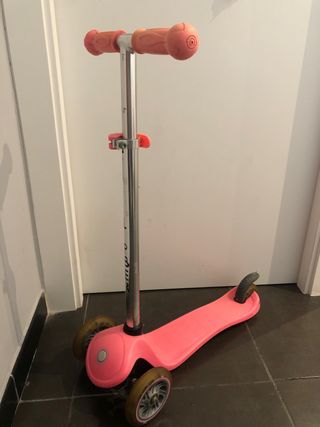 Patín Globber 3 Ruedas Infantil Rosa