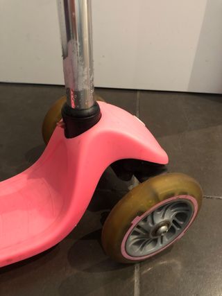 Patín Globber 3 Ruedas Infantil Rosa