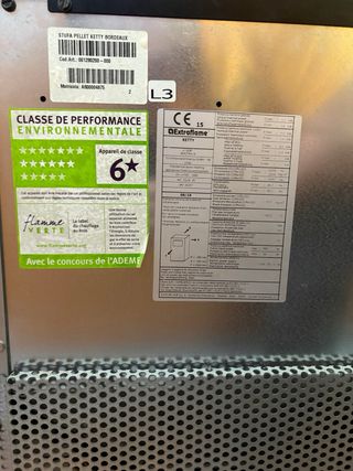 Estufa de pellets Nórdica Extraflame ketty 6,3 KW