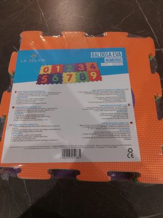 Tappetino puzzle numeri EVA 10pz 30x30cm