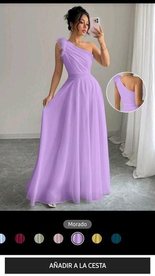 Vestido de fiesta morado, invitada boda